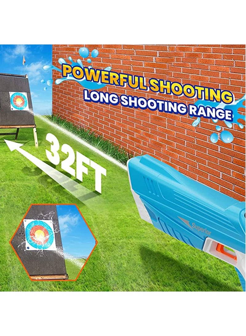Electric Water Gun Auto Suction Water Guns for Adults&Kids Squirt Guns 39 Ft Range Battery Powered Squirt Gun Automatic Water Blaster Pool Beach Outdoor Party Toys for Kids（280ml） - Image 3