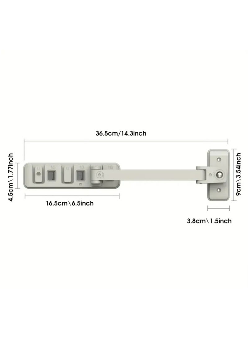 Adjustable Home Baby Safety Lock Buckle Children Windows Limit Holder Sliding Door Locks Anti-Falling Kids Security Protection - Image 2