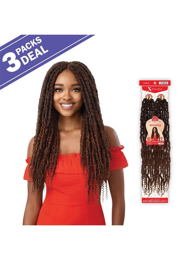 Outre Braids Outre Crochet Braids Xpression Twisted Up 2X Bonita Crush Locs 24" (3Pack 1B) - Image 3