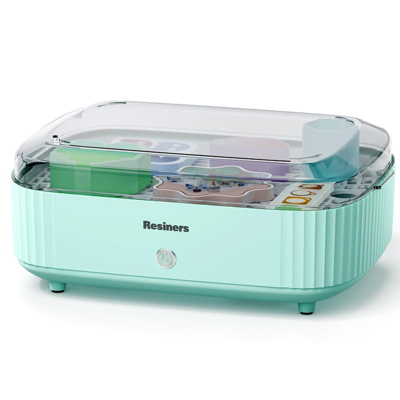 Resiners Resin Curing Machine with Larger Tray for Resin Starter, Cure Air, Auto Curing 2H Resin Supplies, Resin Dryer Curing Station for Epoxy Resin Molds Art Craft Casting, Mint Green (Patented) - Image 1