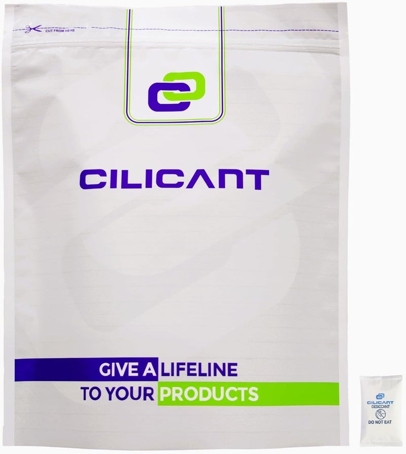 CILICAnT عبوات هلام السيليكا من سيليكانت لتخزين الأدوات الإلكترونية والمواد الغذائية والمنتجات الصيدلانية والمزيد (10 جرام - عبوة 100) - Image 1