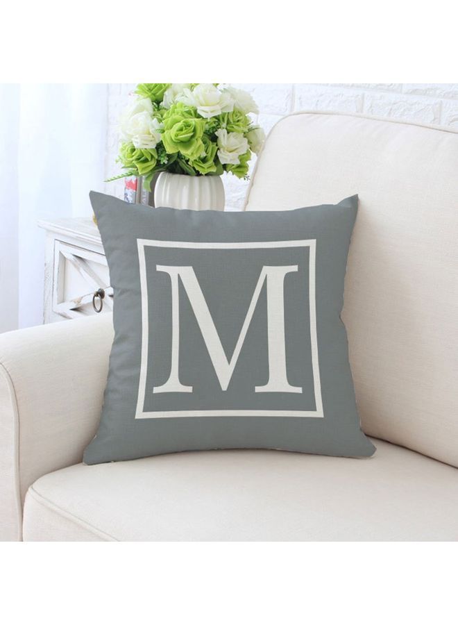 NIBEMINENT M Printed Cushion Cover Grey/White