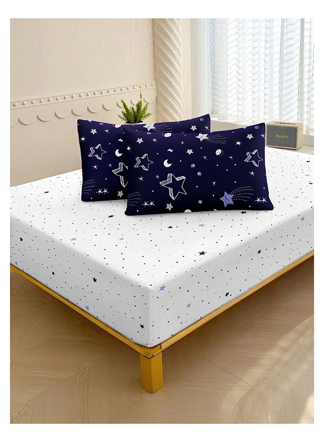 ايست من نون طقم لحاف من ٦ قطع | مصنوع من ألياف دقيقة ناعمة | ألوان متعددة | غطاء لحاف ١٦٠ × ٢٢٠ سم، ملاءة سرير ١٢٠ × ٢٠٠ سم مع جيب عميق ٣٠ سم، ٤ أكياس وسائد ٥٠ × ٧٥ سم | مناسب لمرتبة فردية - Image 4