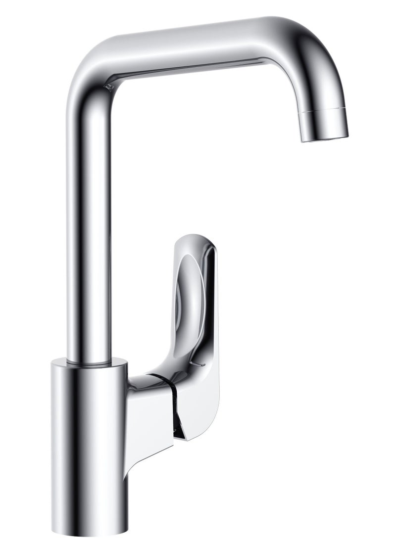 HESANIT HESANIT Elite Single Lever Kitchen Sink Deck Mounted Mixer Chrome - 7005C  - Image 1
