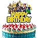V TOWER Video Game Cake Topper Decorations Vibrant Glitter Cardboard Gamer Cake Topper EyeCatching Design Firm Installation Easy Adjusting Sturdy Plastic Stick Birthday Decorations for Boys Girls - Image 3