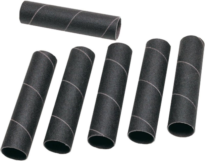 - 6 Pc. 3/4 in. x 4‑1/2 in. 120G Spindle Sanding Sleeves