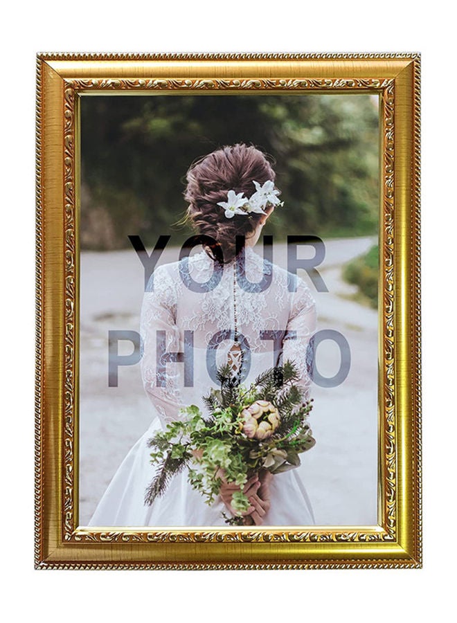 Photo Frame PVC | A4 Picture Photo Frames, Golden | (Photo not included) - Image 1