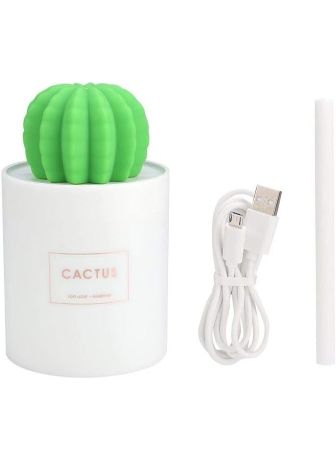 USB 5V 1.52W Cactus Mist Humidifier Air Purifier Freshener with Colorful LED Lamp USB Humidifier Lamp