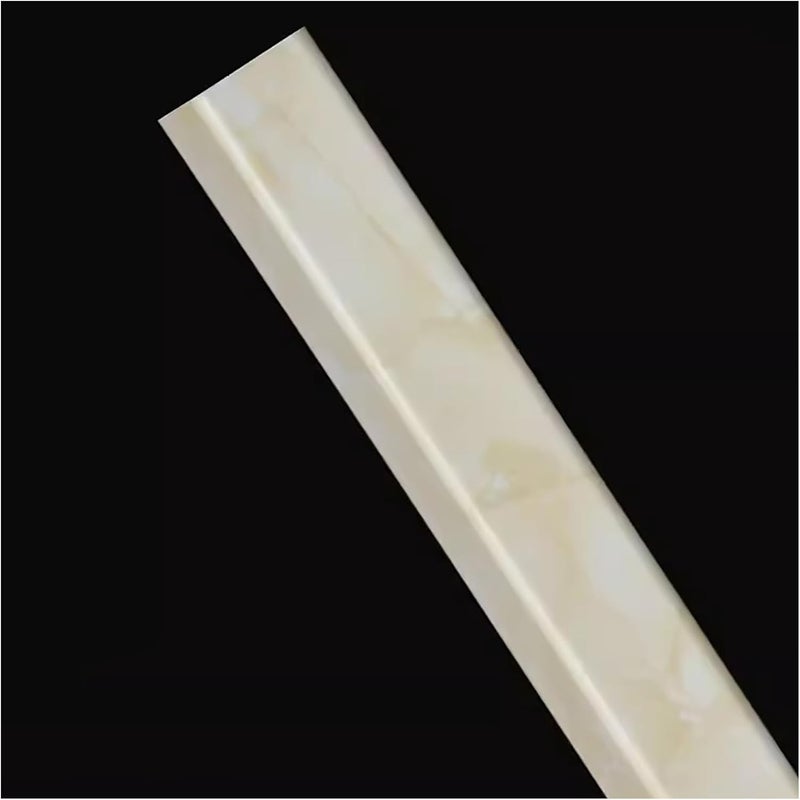 Corner Guard Strip PVC Tile Outer Corner Punch-Free, Self-Adhesive Wall Corner Protection Strip, Edge Decorative Edging Strip.Beige-3x80cm/1.2x31in - Image 1
