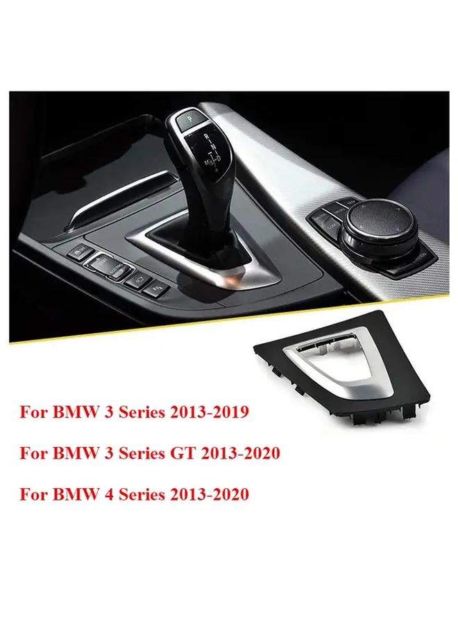 Carbon Fiber Gear Shift Lever Trim Panel Cover For BMW 3 4 Series F30 F34 F35 - Image 1