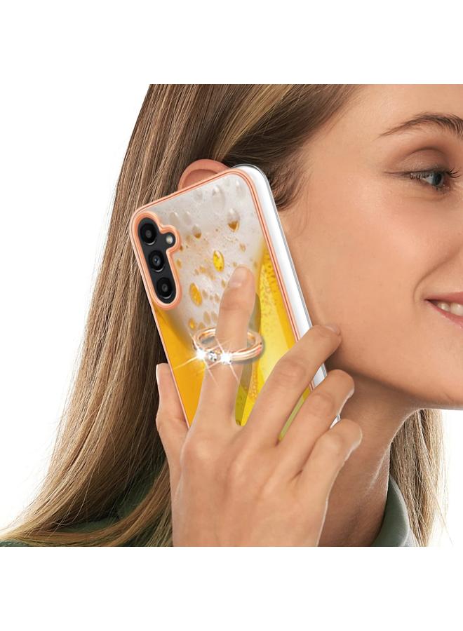 S-TOP Case For Samsung Galaxy A13 5G / A04s / M13 5G Electroplating Dual-side IMD Phone Case with Ring Holder - Image 5