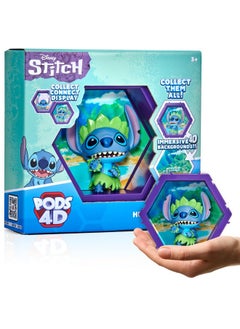 WOW! PODS WOW! PODS 4D Disney Hula Stitch - Unique Connectable & Collectable Toy Action Figure, Wall/Shelf Display, Easter Basket Stuffers, Stitch Toy Figures, Lilo and Stitch Gifts and Toys, Disney Toy & Gift  - Image 1