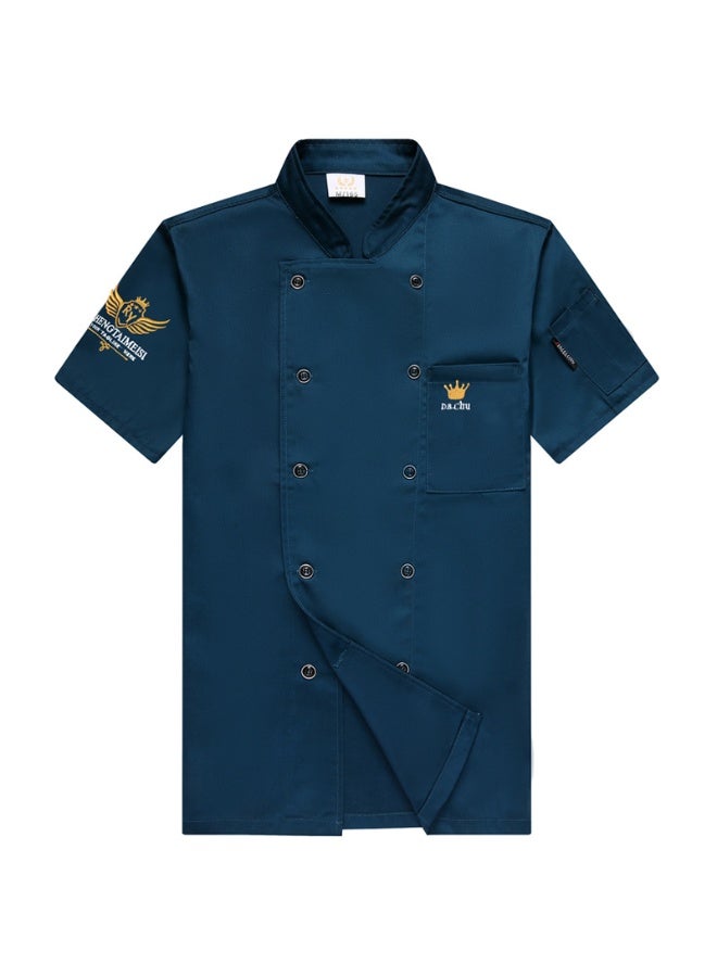 NIBEMINENT Chef Uniform Restaurant Kitchen Jacket Cooking Bakery Short/full Sleeve Plus Size Catering Food Service Breathable Collar Coat  - Image 1