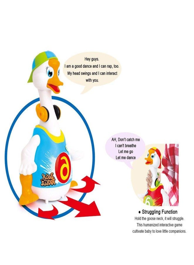 EUPHORIA Rk Toys New Duck Dancing Hip Hop Musical Goose with Interactive Function, Music and Lights Toy for Kids,, Multi - Image 4