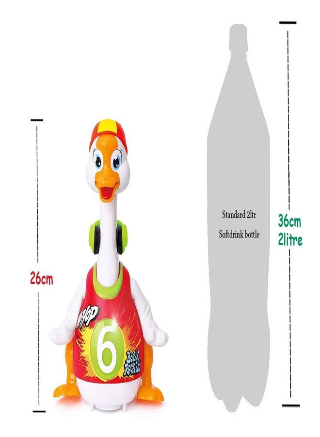 EUPHORIA Rk Toys New Duck Dancing Hip Hop Musical Goose with Interactive Function, Music and Lights Toy for Kids,, Multi - Image 3