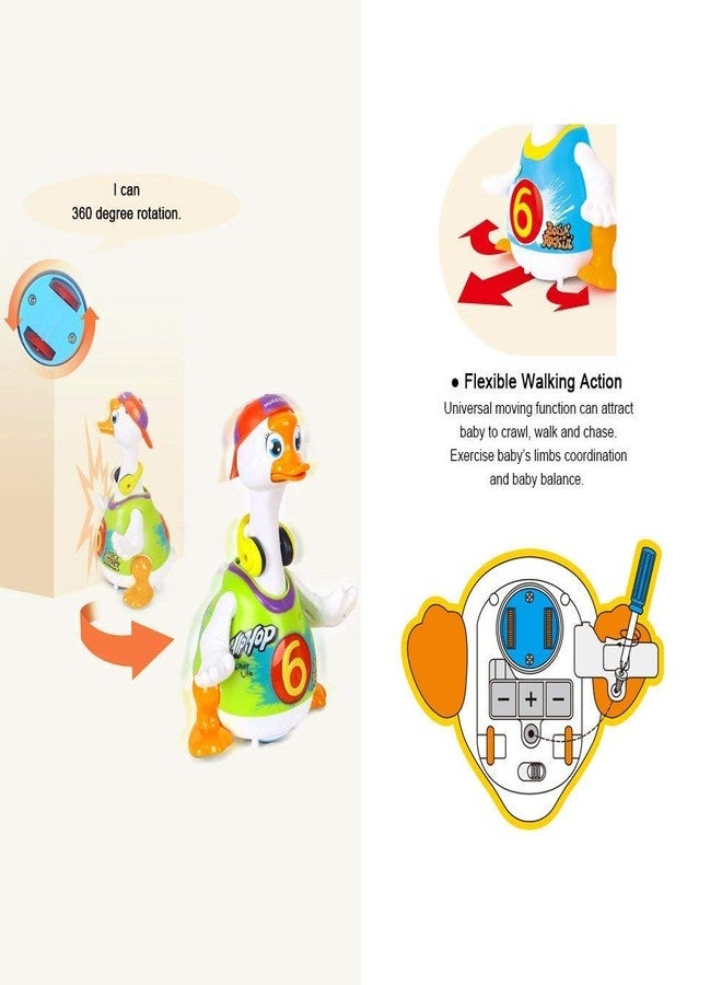 EUPHORIA Rk Toys New Duck Dancing Hip Hop Musical Goose with Interactive Function, Music and Lights Toy for Kids,, Multi - Image 5