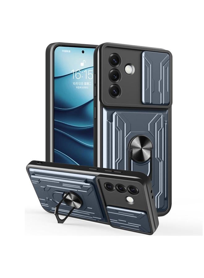 S-TOP Case For Samsung Galaxy S25 5G Sliding Camshield TPU+PC Phone Case with Card Slot - Image 1