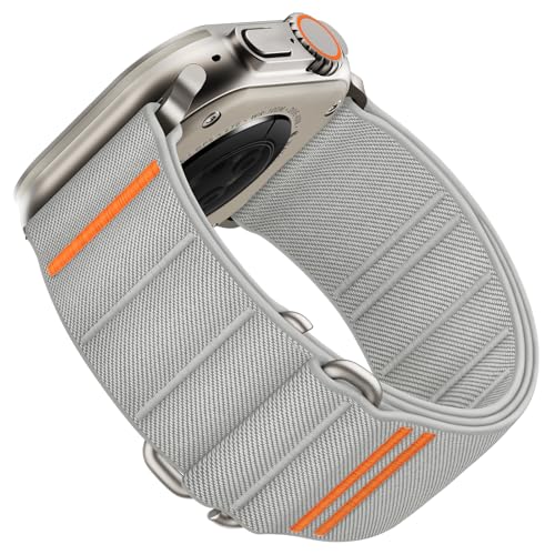 Suitisbest Sport Bands Compatible with Apple Watch Ultra Band 49mm 46mm 45mm 44mm 42mm Men Stretchy Nylon Sport Loop Strap with SHook for iWatch Series 11 10 9 8 7 6 5 4 3 2 1 SE 3 2 1 Ultra 3 2 1 - Image 1