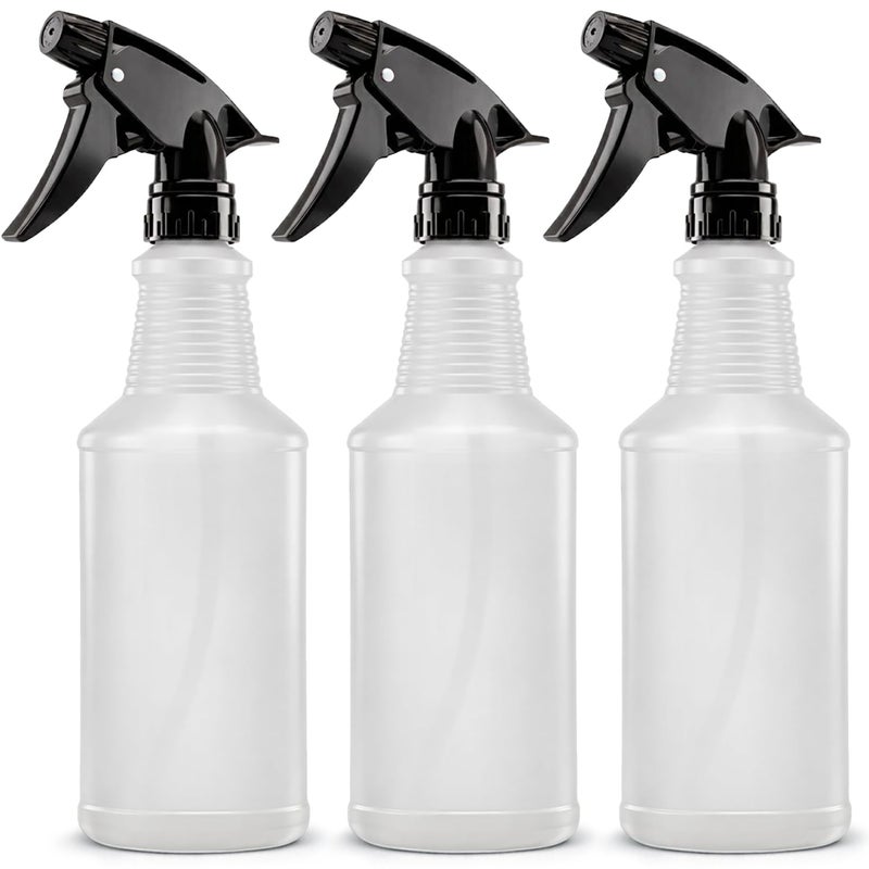 Bar5F Spray Bottles 24oz 3 Pack ChemicalResistant BPAFree Compatible with Vinegar Rubbing Alcohol Cleaning Solutions NonToxic HDPE Bottle for Plants Pet BBQ Auto Detailing Made in USA - Image 2