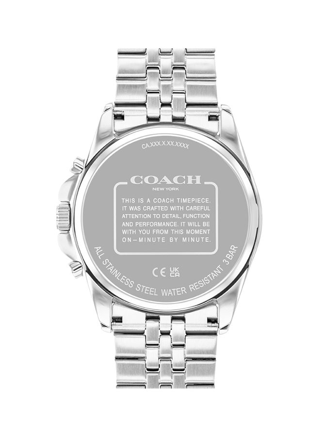 COACH Men's Chronograph Round Shape Stainless Steel Wrist Watch 14602659 - 43 Mm - Image 3
