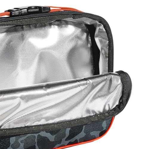 adidas Foundation Insulated Lunch Bag for Men and Women, Nomad Camo Grey/Solar Gold/Solar Red - Image 3