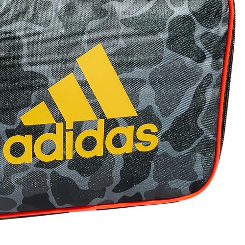 adidas Foundation Insulated Lunch Bag for Men and Women, Nomad Camo Grey/Solar Gold/Solar Red - Image 4