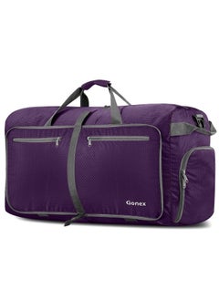 Gonex Gonex 40L Packable Travel Duffle Bag for Boarding Airline, Lightweight Foldable Gym Duffle Water Repellent & Tear Resistant Purple  - Image 1