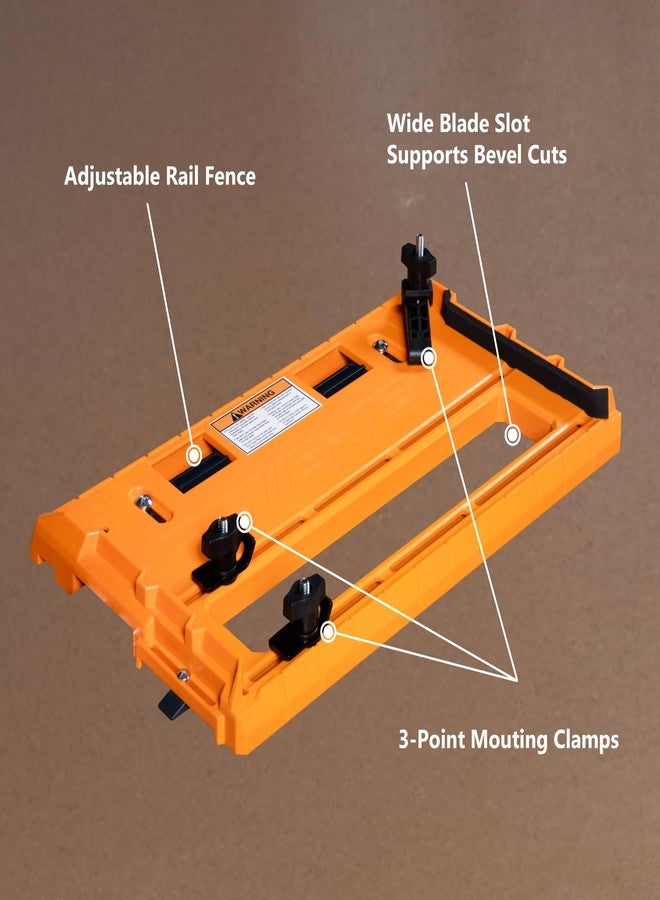باورتيك لوحة مسار المنشار الدائري العالمي POWERTEC متوافقة مع معظم قضبان توجيه المنشار الدائري ومشابك الحافة المستقيمة، ونظام تثبيت بدون أدوات، وسياج قابل للتعديل من أجل قطع سريعة ودقيقة (71993) - Image 2
