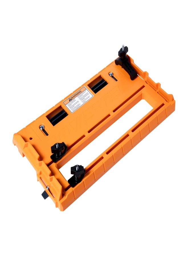 باورتيك لوحة مسار المنشار الدائري العالمي POWERTEC متوافقة مع معظم قضبان توجيه المنشار الدائري ومشابك الحافة المستقيمة، ونظام تثبيت بدون أدوات، وسياج قابل للتعديل من أجل قطع سريعة ودقيقة (71993) - Image 1