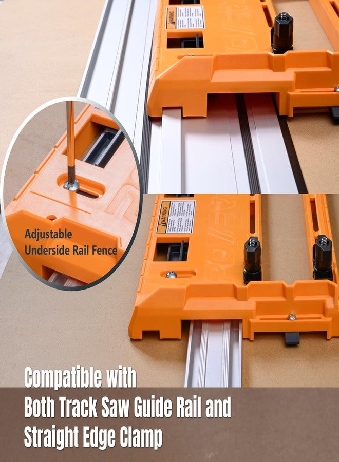 باورتيك لوحة مسار المنشار الدائري العالمي POWERTEC متوافقة مع معظم قضبان توجيه المنشار الدائري ومشابك الحافة المستقيمة، ونظام تثبيت بدون أدوات، وسياج قابل للتعديل من أجل قطع سريعة ودقيقة (71993) - Image 5