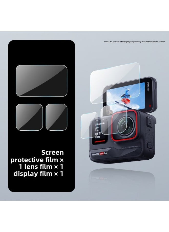 Applicable Shadow Stone Insta360 ACE Pro Tempered Film Insta360 ACEPro Sports Camera Tempered Film-Color:Insta360 ACE Pro Tempered Film - Image 1