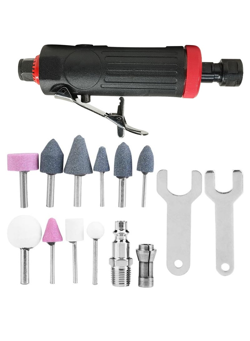 Air Die Grinder 1/4 6mm Pneumatic Die Grinder Air Powered 18 Gauge 22000 RPM Grinding Machine Engraving Polish Pneumatic Rotary Tool  - Image 2