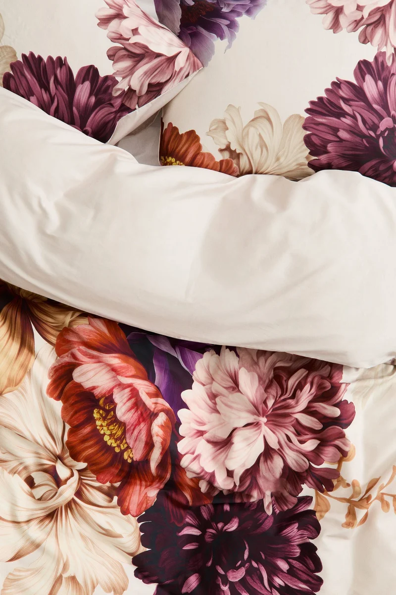 H&M Cotton sateen double/king duvet cover set