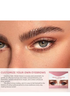 ibcccndc Brow Lamination Kit, 2 In 1 DIY Eyebrow Lamination Kit with Black & Brown Colors for Fuller Thicker Brows, Professional Eyebrow Perming Kit for Salon & Home Use, Lasts Up to 6 Weeks  - Image 5
