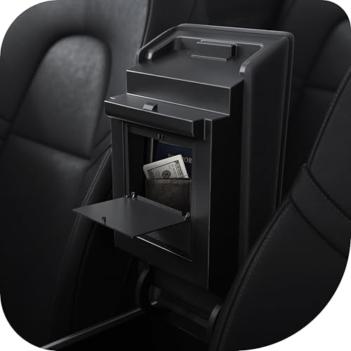 Spigen One-Tap Hidden Storage Box for Tesla Model Y (2020-2024) & Model 3 (2017-2023) [Not Compatible with Model 3 Highland (2024/25) and Model Y Juniper (2025/26)] - Image 1