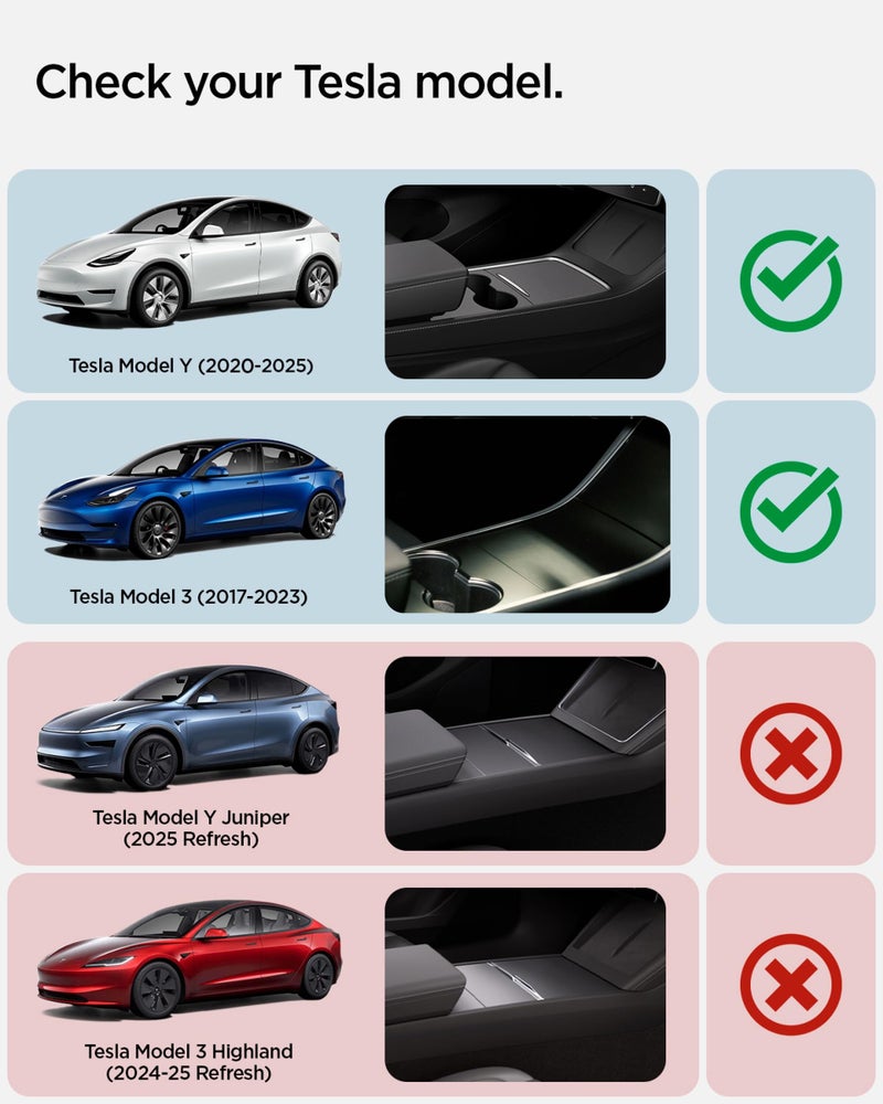 Spigen One-Tap Hidden Storage Box for Tesla Model Y (2020-2024) & Model 3 (2017-2023) [Not Compatible with Model 3 Highland (2024/25) and Model Y Juniper (2025/26)] - Image 2