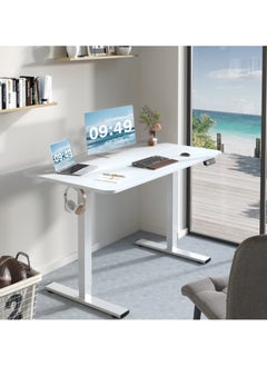 OASIS DESERT Electric Height Adjustable Standing Desk Large 48 x 24 Inches Sit Stand up Desk Home Office Computer Desk Memory Preset with T-Shaped Metal Bracke  - Image 5