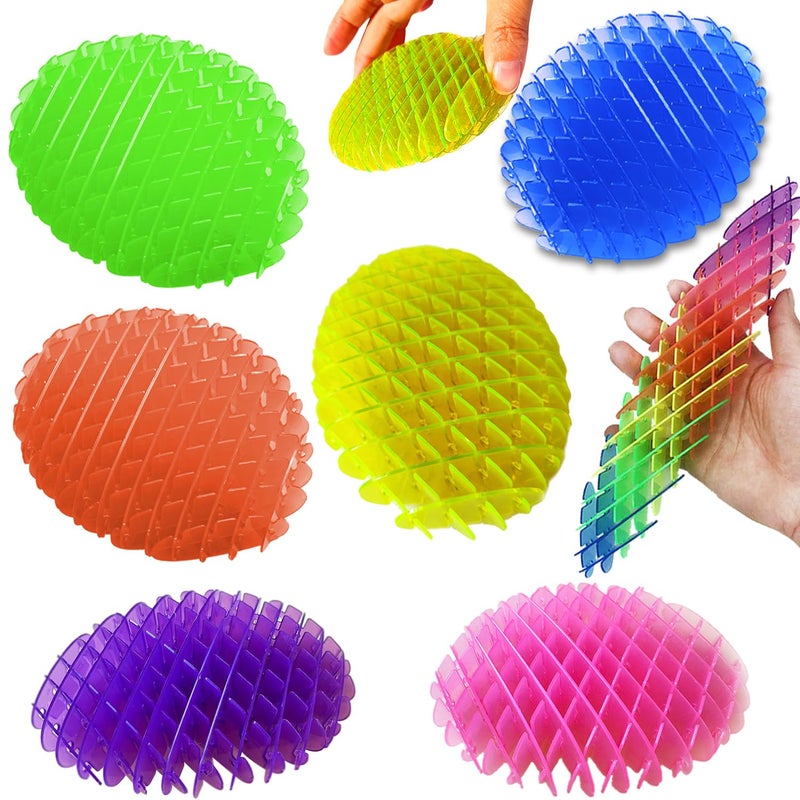 KEJIH Fidget Worm Toy 7 PCS Sensory Slug Fidget ToyMulticolor Stress Relief Fidget ToysResistance Fidget ToysAnxiety Relief Toys for Kids AdultsElastic Mesh Toys 7 Colors Packing - Image 4