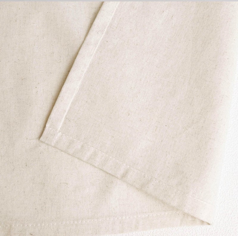 Oindec 2 Pack Cotton Linen Kitchen Valance Curtains with Shimmering Gold Embroidered Strip Modern Elegant 16 inches Neutral Farmhouse Short Valance for Window Treatment - Image 5