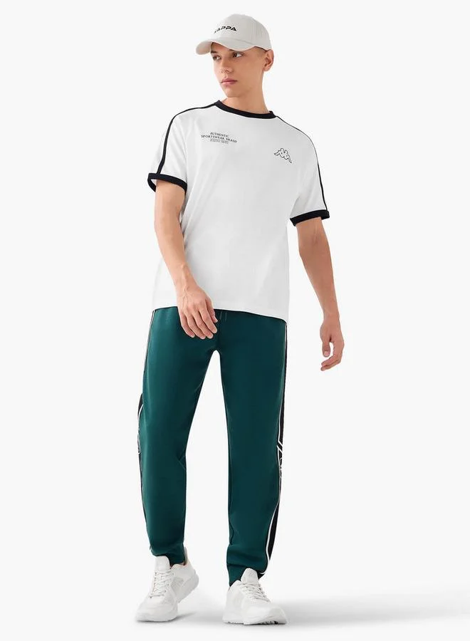 كابا بنطلون رياضي بطبعة شعار كابا مع رباط