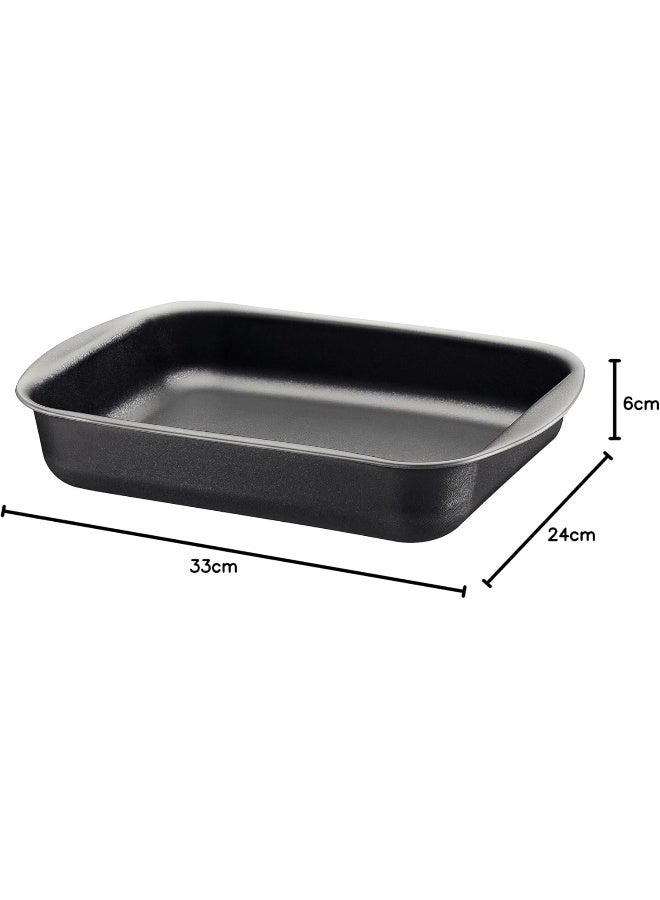 TRAMONTINA Tramontina Brasil 28cm 3.3L Graphite Aluminum Deep Roasting Pan with Interior and Exterior Starflon Max PFOA Free Nonstick Coating  - Image 5