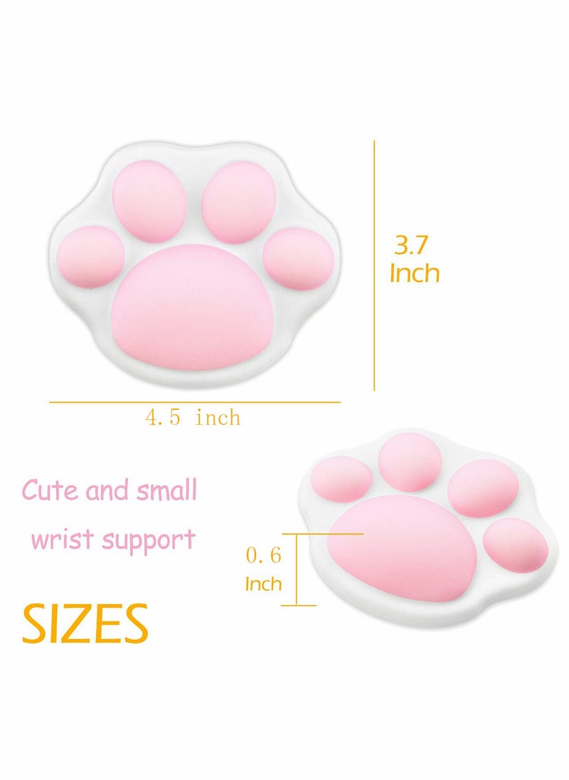 Excefore - Mouse Pad Cute Wrist Support Cat Paw Pattern, Comfortable Soft Wrist Rest Hand Pillow Relief Hand’s Pain with Non Slip Rubber Base - Image 1