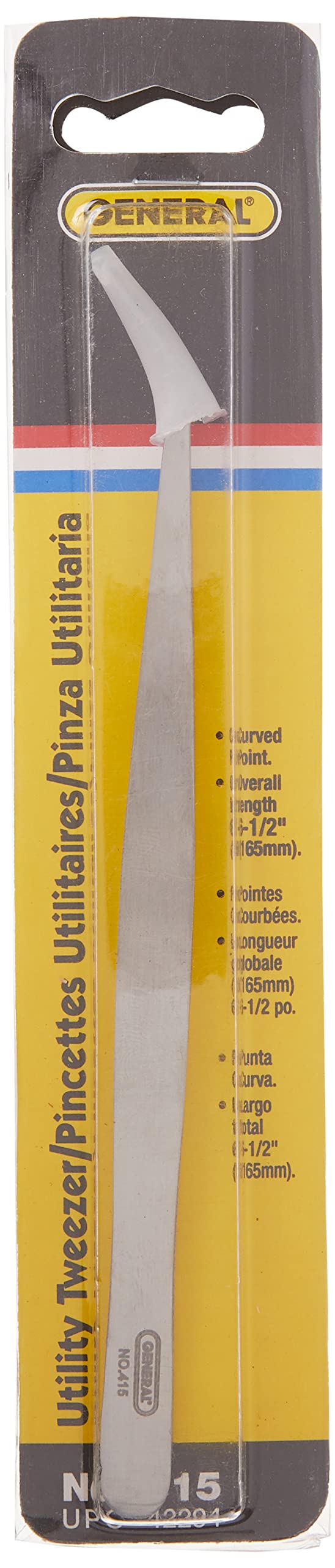 General Tools ملاقط عامة 415، نقطة منحنية، بطول 6 ½ بوصة - Image 4