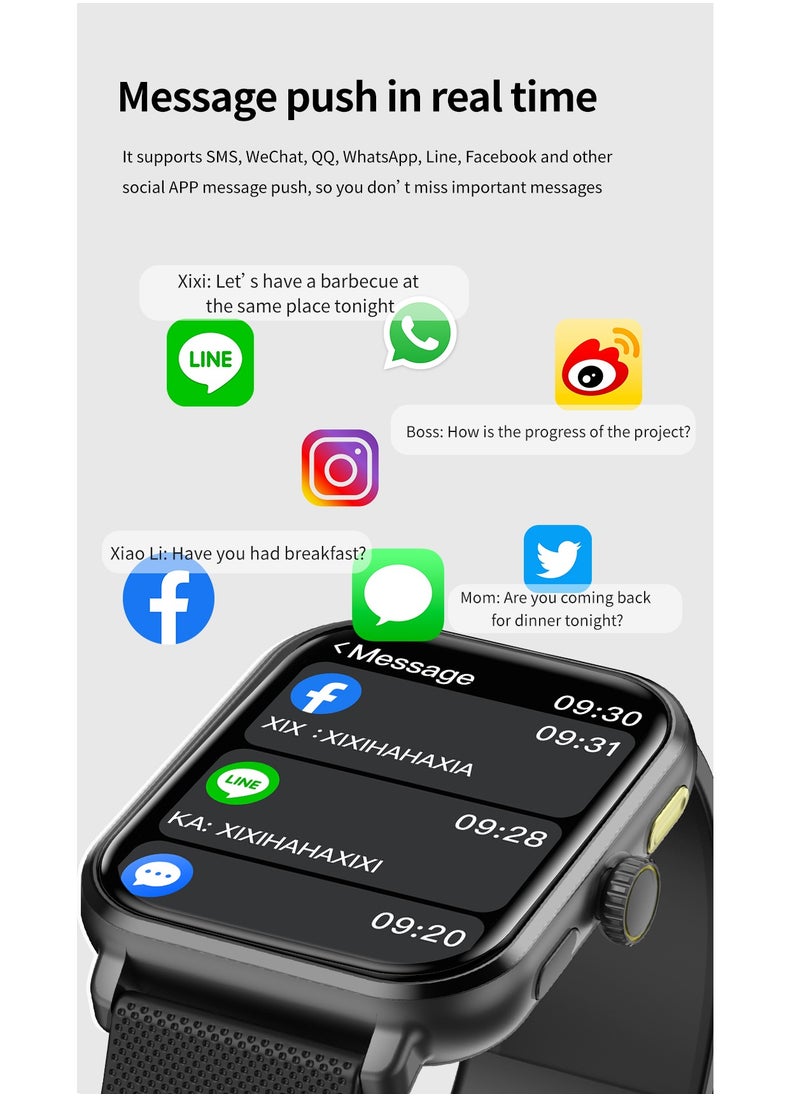 IP68 Waterproof 2024 M12 Health Monitoring GPS Smart Watch Multi-Locomotion Mode Multilingual Pedometer Smart Watch- Pink