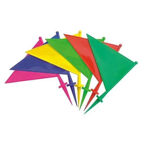 Fitfix® Boundary Flag for Marking for All Sports Cricket, Football etc (Color May Vary) - Set of 5 Assorted Colour - Image 3