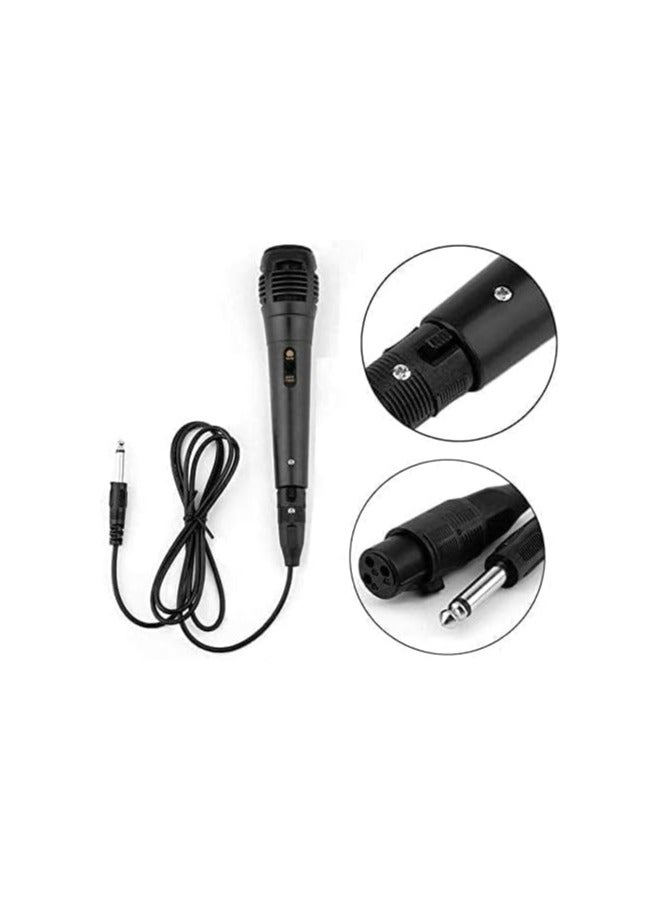 ميكروفون كاريوكي ديناميكي مع سلك . مايك أحادي الاتجاه، ميكروفون ديناميكي كارديويد للغناء الفردي وغناء الكاريوكي مع خاصية عزل الضجيج - Image 1