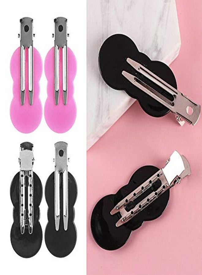 غلان مشابك شعر جلان لتصفيف وتقسيم الشعر، مشابك لجميع أنواع الشعر (متعددة الألوان، 4 قطع) - Image 5