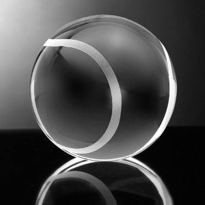 Amlong Crystal Amlong Crystal Tennis Ball Paperweight 3 inch with Gift Box  - Image 4