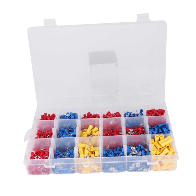 Heavy Duty Battery Terminal Connector Kit 1300pcs Copper Lugs PVC Eyelets - Image 1