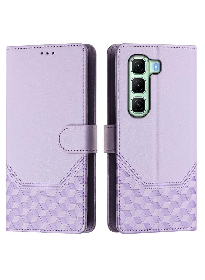 S-TOP Case For Infinix Hot 50 5G Honeycomb Embossing RFID Leather Phone Case - Image 2